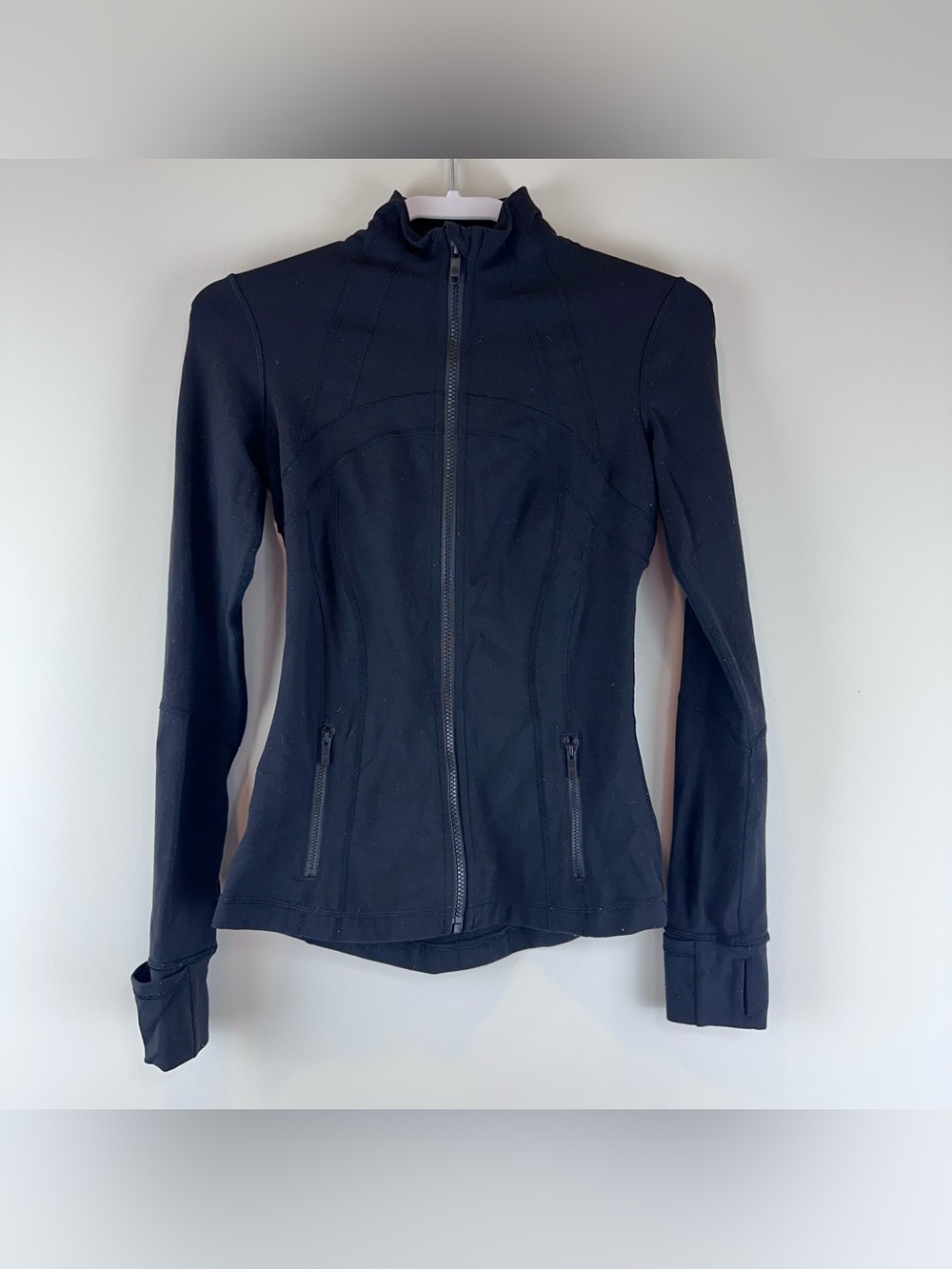 Lululemon Black Athletic Athleisure Fitted Full Zip Lightweight Define Jacket 4